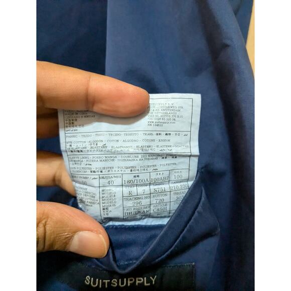 Suitsupply - Copenhagen Unstructured Blazer /40R / Blue - Picture 4 of 7